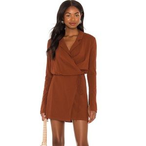 Free People Helena Wrap Dress Coconut Shell